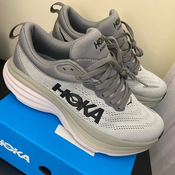 Hoka One One Men's Bondi 8 Running Sneaker Shoes, Size -M7-W8 - Picture 2 of 8